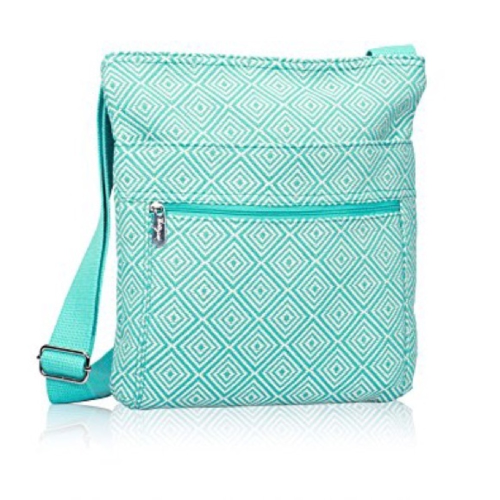 Thirty-One Aqua Diamond Organizing Shoulder Bag